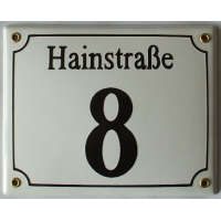 Naambord 16x20 cm horizontaal